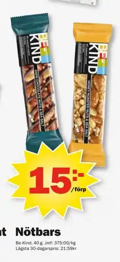 Pekås Nötbars, SEK 15 erbjuda