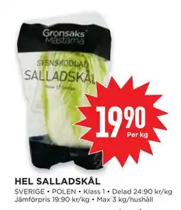 Willys HEL SALLADSKÅL, SEK 19.9 erbjuda