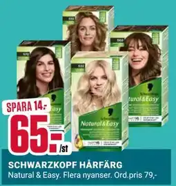 ÖoB SCHWARZKOPF HÅRFÄRG, SEK 65 erbjuda