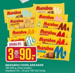 ÖoB MARABOU CHOKLADKAKOR, SEK 90 erbjuda