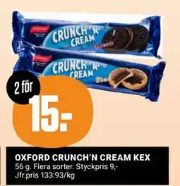 ÖoB OXFORD CRUNCH’N CREAM KEX, Medlemspris erbjuda