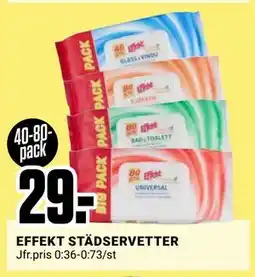 ÖoB EFFEKT STÄDSERVETTER, SEK 29 erbjuda