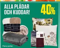 ÖoB ALLA PLÄDAR OCH KUDDAR! erbjuda
