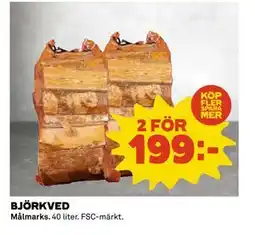 Coop Daglivs BJÖRKVED, SEK 199 erbjuda