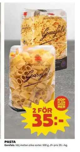 Coop Daglivs PASTA, SEK 35 erbjuda