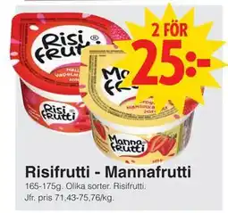 Matöppet Risifrutti - Mannafrutti, SEK 25 erbjuda
