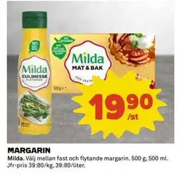 Coop Daglivs MARGARIN, SEK 19.9 erbjuda