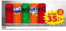 Coop Daglivs LÄSK, SEK 35 erbjuda