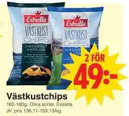 Matöppet Västkustchips, SEK 49 erbjuda