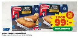 Coop Daglivs FISH & CRISP/FISH NUGGETS, Medlemspris erbjuda