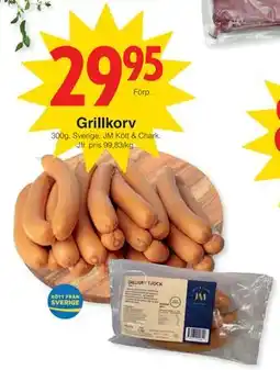 Matöppet Grillkorv, SEK 29.95 erbjuda