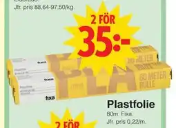 Matöppet Plastfolie, SEK 35 erbjuda