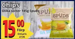 Supergrossen Chips, SEK 15 erbjuda