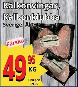 Supergrossen Kalkonvingar, Kalkonklubba, SEK 49.95 erbjuda