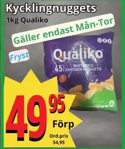 Supergrossen Kycklingnuggets, SEK 49.95 erbjuda