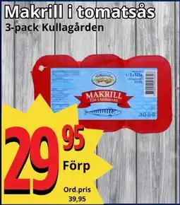 Supergrossen Makrill i tomatsås, SEK 29.95 erbjuda