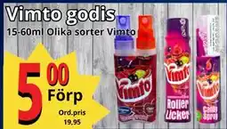 Supergrossen Vimto godis, SEK 5 erbjuda