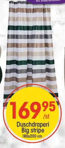EKO Duschdraperi Big stripe erbjuda
