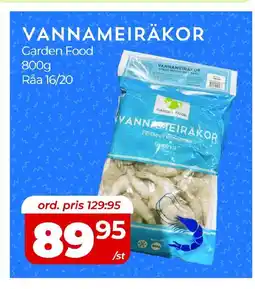 Matrix Butikerna GARDEN FOOD Vannameiräkor erbjuda
