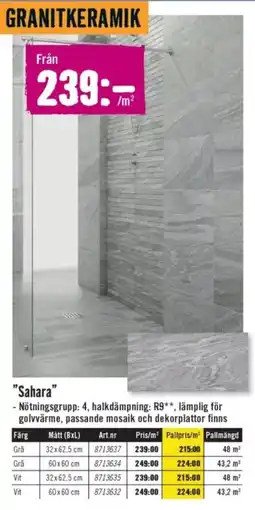 Hornbach Sahara erbjuda