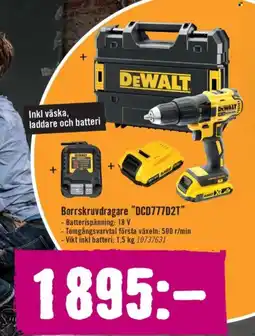 Hornbach Borrskruvdragare DCD777D2T erbjuda