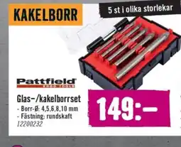 Hornbach PATTFIELD Glas-/kakelborrset erbjuda