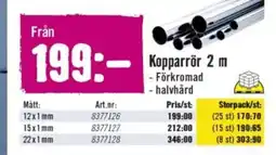 Hornbach Kopparrör 2 m erbjuda