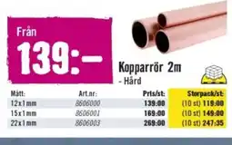 Hornbach Kopparrör 2m erbjuda