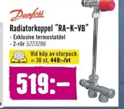 Hornbach DANFASS Radiatorkoppel RA-K-VB erbjuda