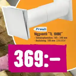 Hornbach Väggventil TL 100DE erbjuda