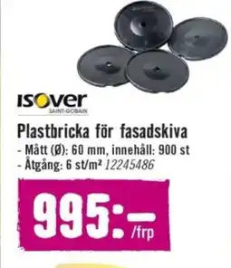 Hornbach ISOVER Plastbricka för fasadskiva erbjuda