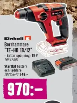 Hornbach EINHELL Borrhammare TE-HD 18/12 erbjuda