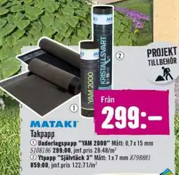 Hornbach MATAKI Takpapp erbjuda