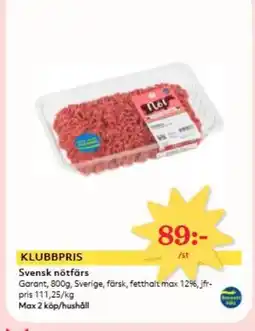 Hemköp GARANT Svensk nötfärs erbjuda