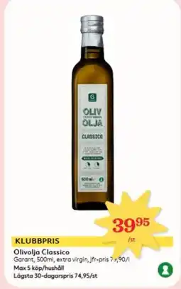 Hemköp GARANT Olivolja Classico erbjuda
