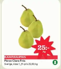 Hemköp Päron Clara Friis erbjuda