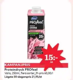 Hemköp VALIO Proteindryck PROfeel erbjuda