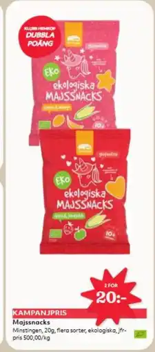 Hemköp MINSTINGEN Majssnacks erbjuda