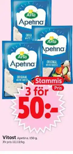 ICA Supermarket ARLA Apetina Vitost erbjuda
