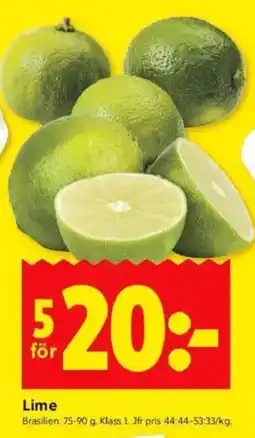 ICA Kvantum Lime erbjuda