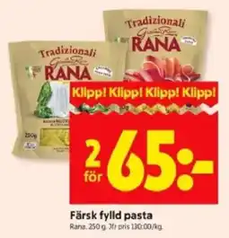 ICA Kvantum RANA Färsk fylld pasta erbjuda