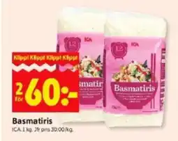 ICA Kvantum ICA Basmatiris erbjuda