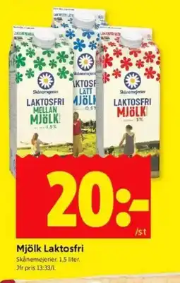 ICA Kvantum SKÅNEMEJERIER Mjölk laktosfri erbjuda