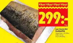 ICA Kvantum Lax varmrökt dubbelfilé erbjuda