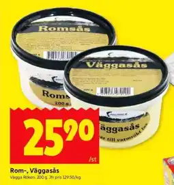 ICA Kvantum Rom-, väggasås erbjuda