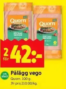 ICA Kvantum QUORN Pålägg vego erbjuda