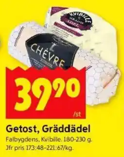 ICA Kvantum Getost, gräddädel erbjuda