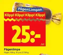 ICA Kvantum PÅGEN Pågenlimpa erbjuda