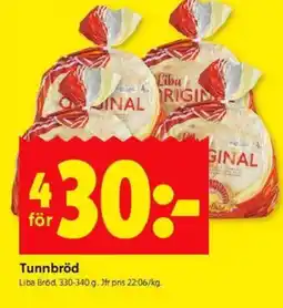 ICA Kvantum Tunnbröd erbjuda