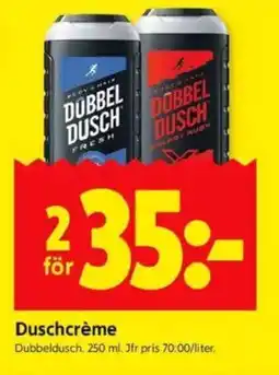 ICA Kvantum DUBBELDUSCH Duschcrème erbjuda